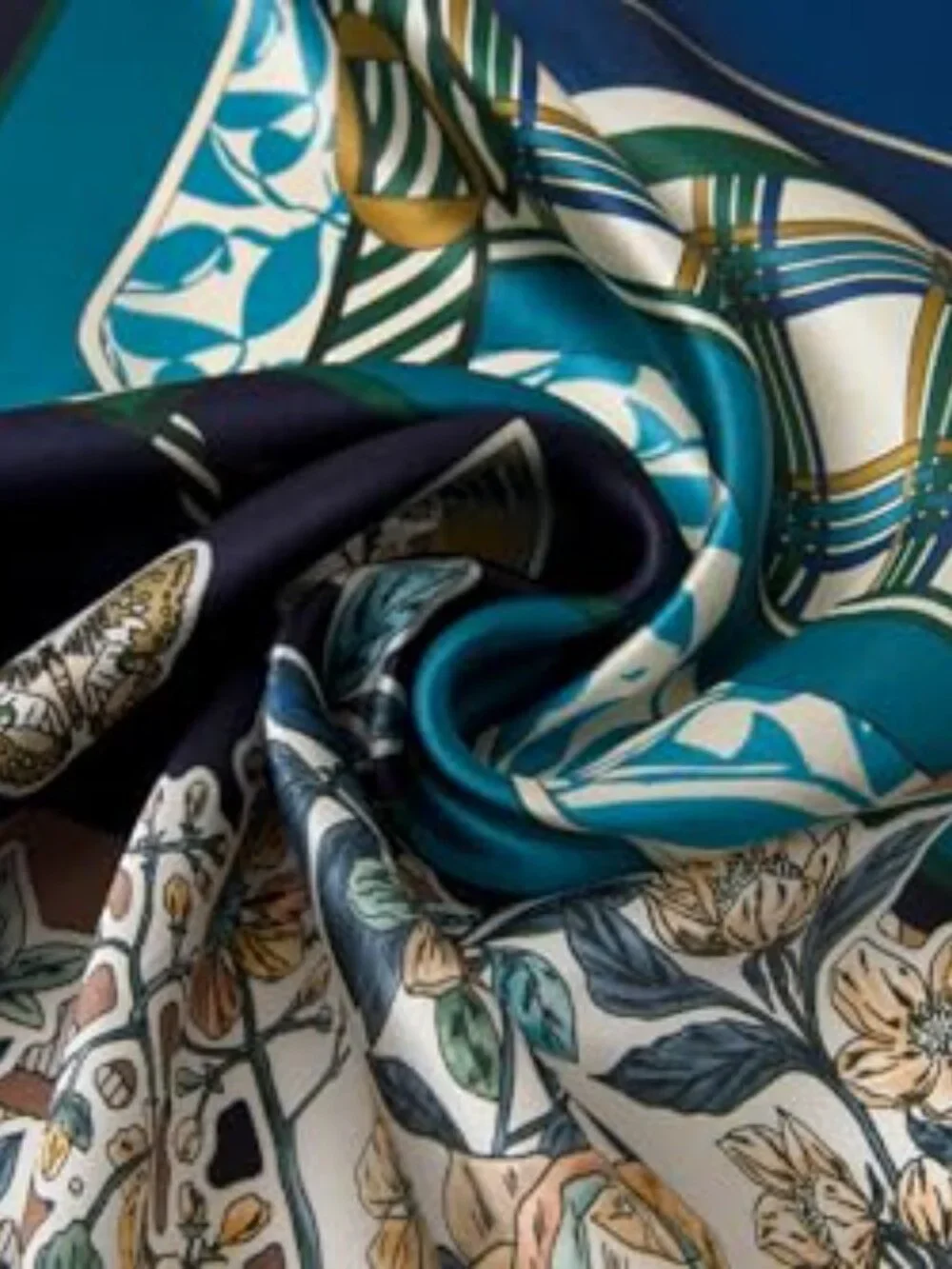 100% Mulberry Silk Scarf - 35
